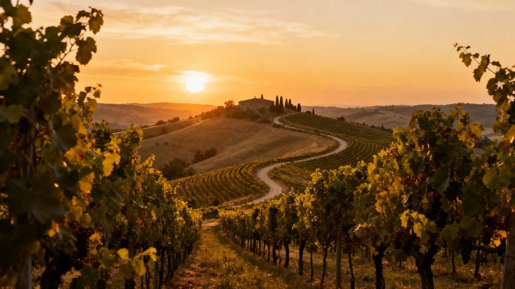 When Dusk Caresses the Vineyards: Tuscany's Silent Invitation to Remembered Whispers