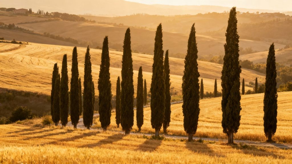Whispers of Cypress and Sun: Where Time Unfurls in Tuscany's Golden Embrace