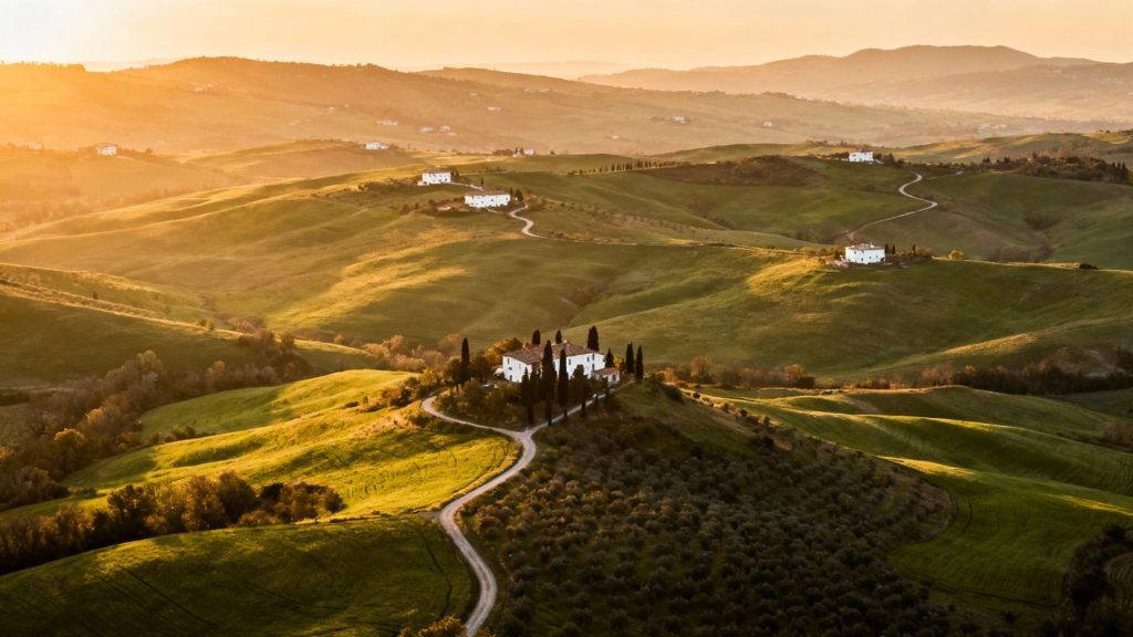 Where Sunlight Paints Centuries: A Journey Through Tuscany's Timeless Hills