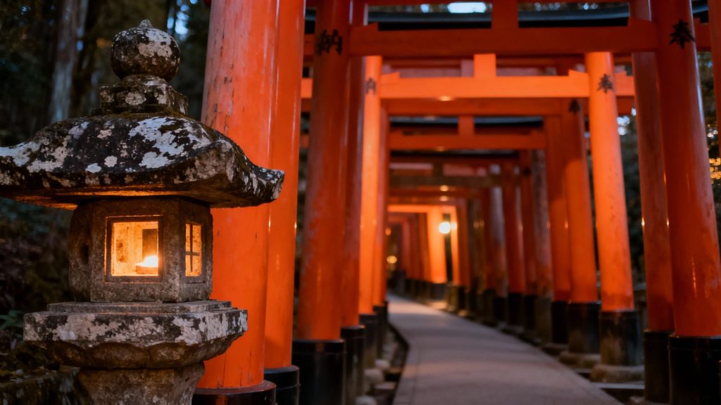 Where Stone Lanterns Whisper Secrets: Kyoto's Twilight Paths Through Vermilion Gates