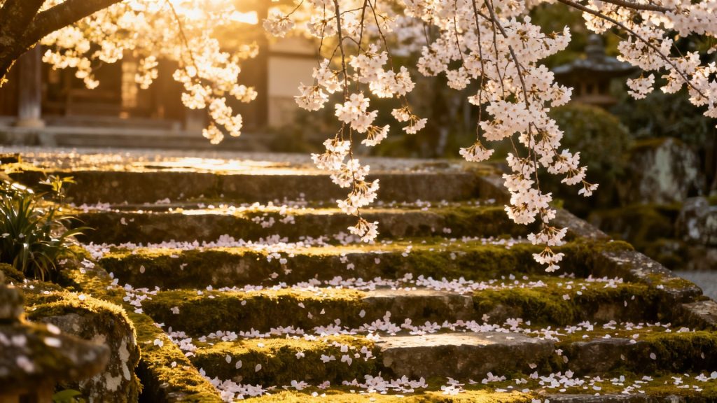 Where Cherry Blossoms Whisper Time: Kyoto's Eternal Dialogue Between Stone and Season