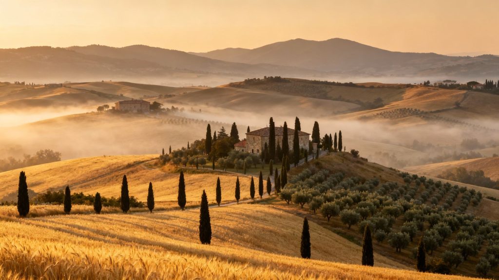 In the Heart of Tuscany: Where Sunlight Weaves Memories Through Ancient Hills
