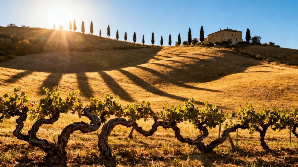 Sunlight Weaves Through Ancient Vines: Tuscany's Timeless Tapestry That Beckons the Heart