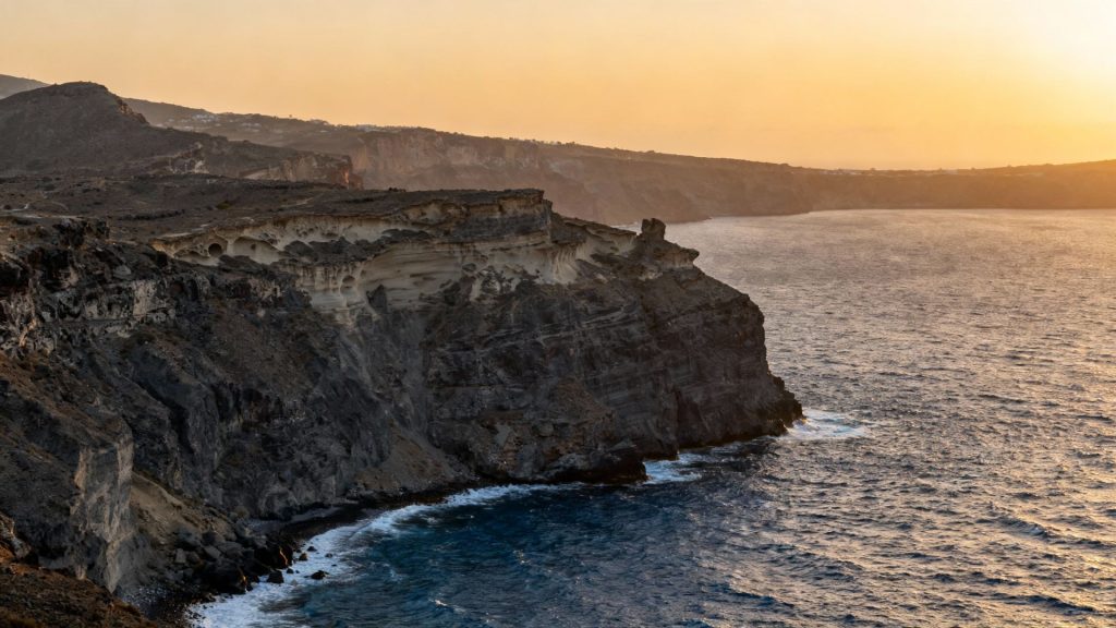 Beneath the Caldera's Gaze: Whispers of Ancient Seas on Santorini's Cliffside Canvas