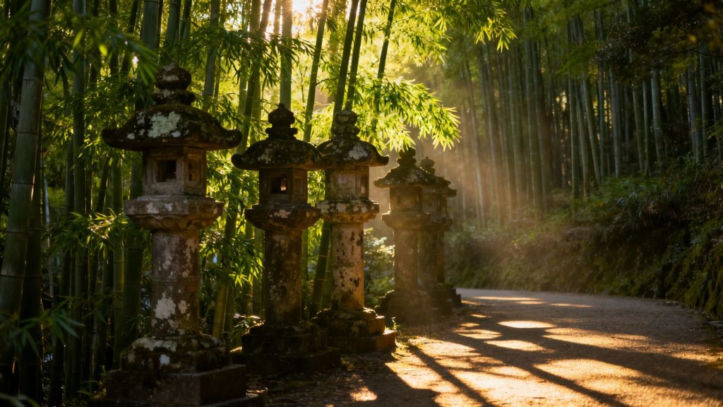 Stepping into Silence: Kyoto's Bamboo Groves and the Language of Old Stones