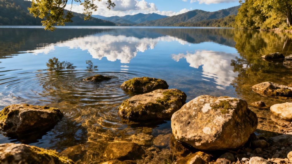 Whispering Waves and Ancient Stones: Where Lakes Hold Memories Like Liquid Mirrors