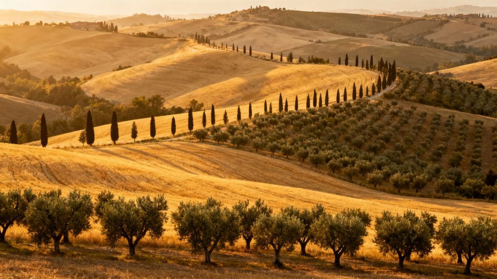 Where Sunlight Paints the Past: Wandering Through Tuscany's Timeless Hills