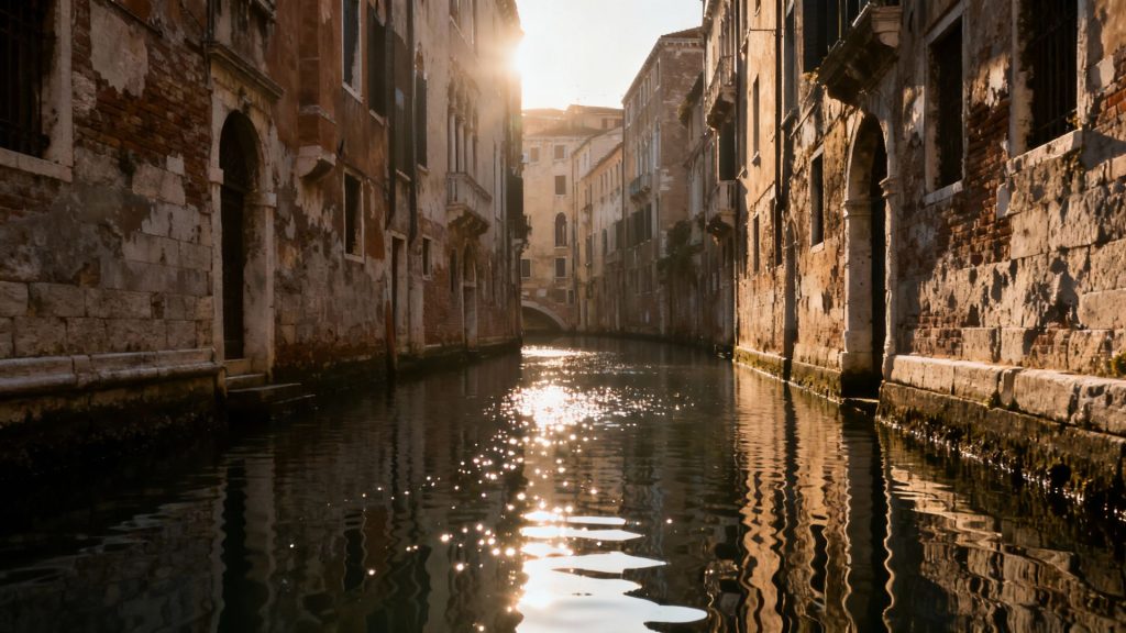 Where Stone Kisses Tide: Venice's Liquid Alleys Cradling Centuries in Silence