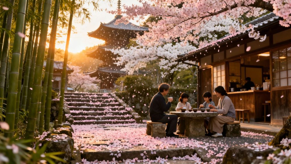 Gentle Whispers of Sakura: Kyoto's Eternal Dance of History and Nature